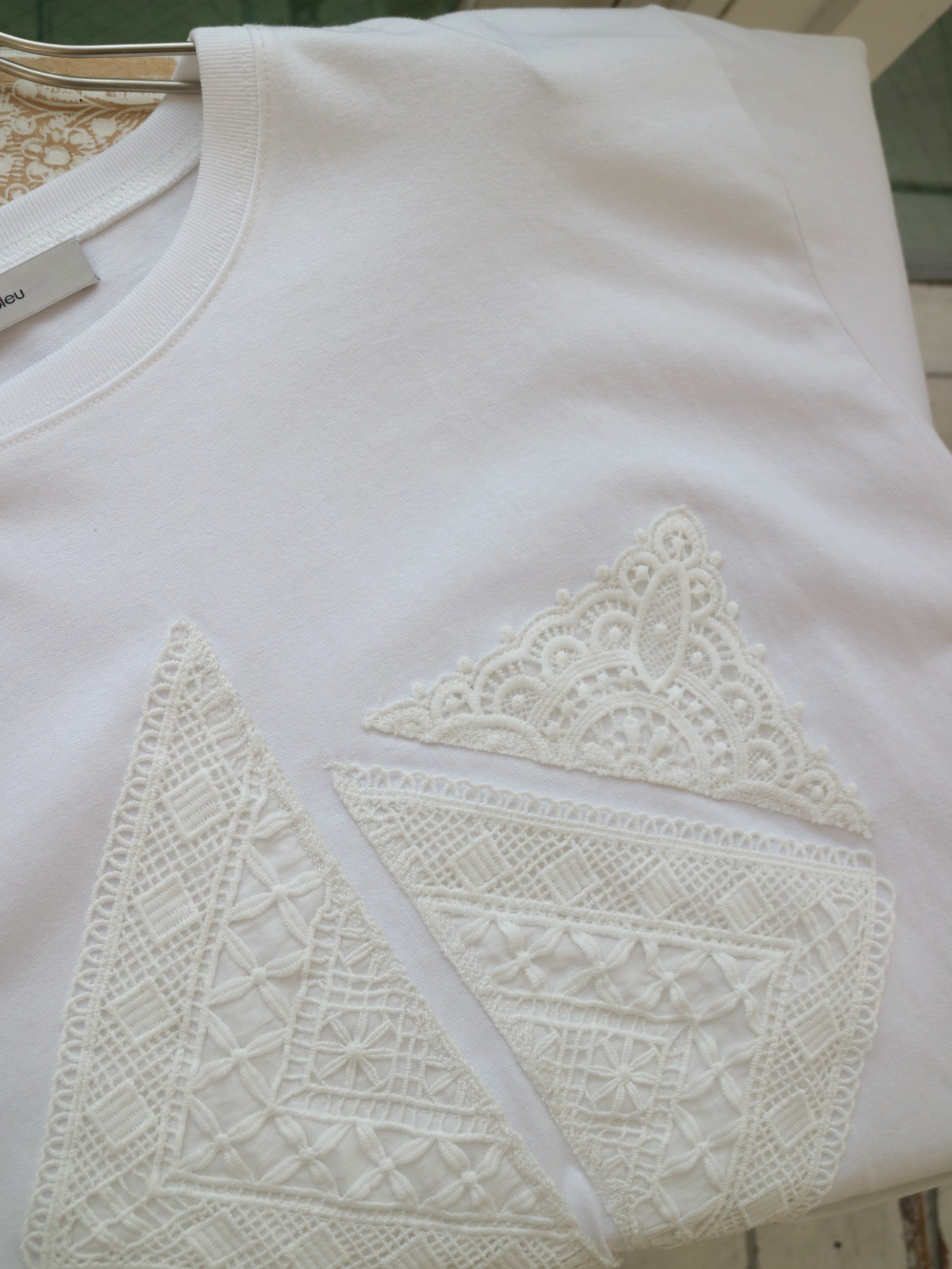 doux bleu　クロシェレース パッチワークプルオーバー　DB-2611-028