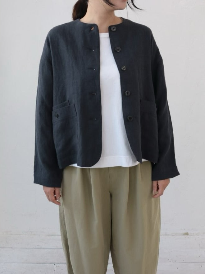 YARRA　リネンノーカラージャケット　YR-1617-228