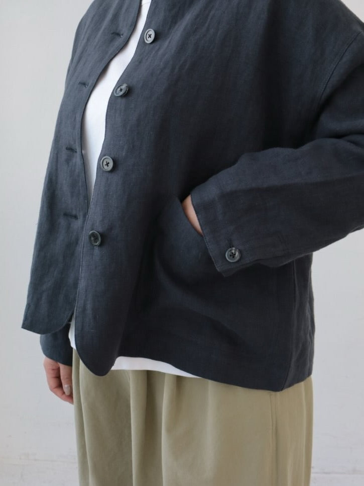 YARRA　リネンノーカラージャケット　YR-1617-228