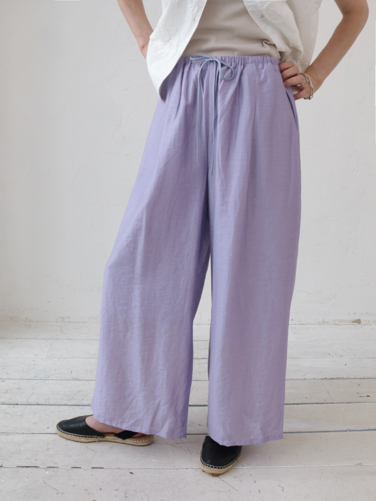 doux bleu　シアーワイドイージーパンツ　DB-2615-037
