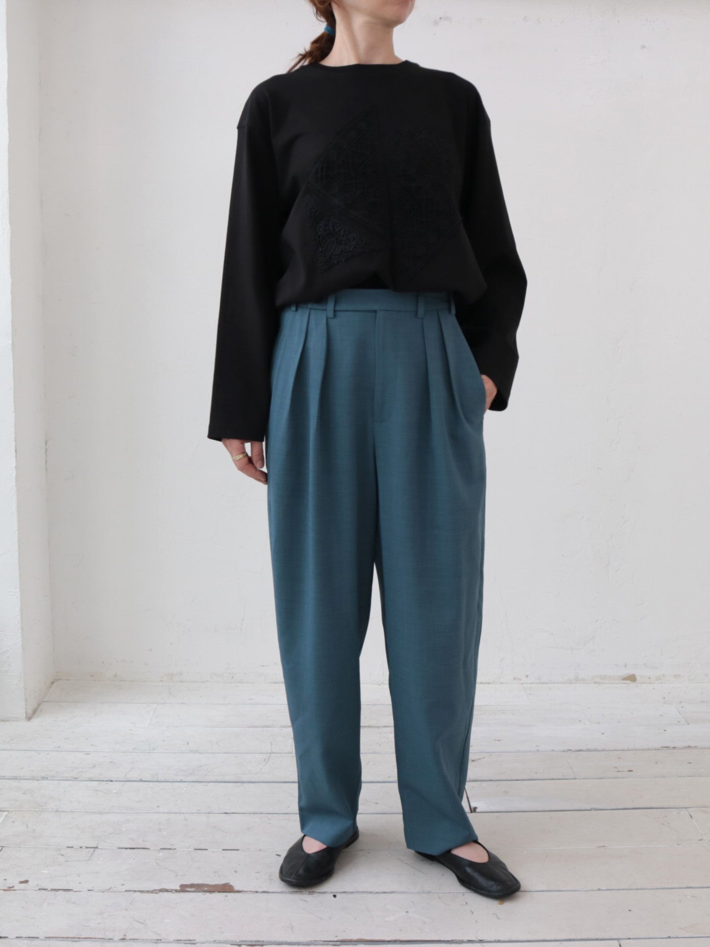 doux bleu　クロシェレース パッチワークプルオーバー　DB-2611-028