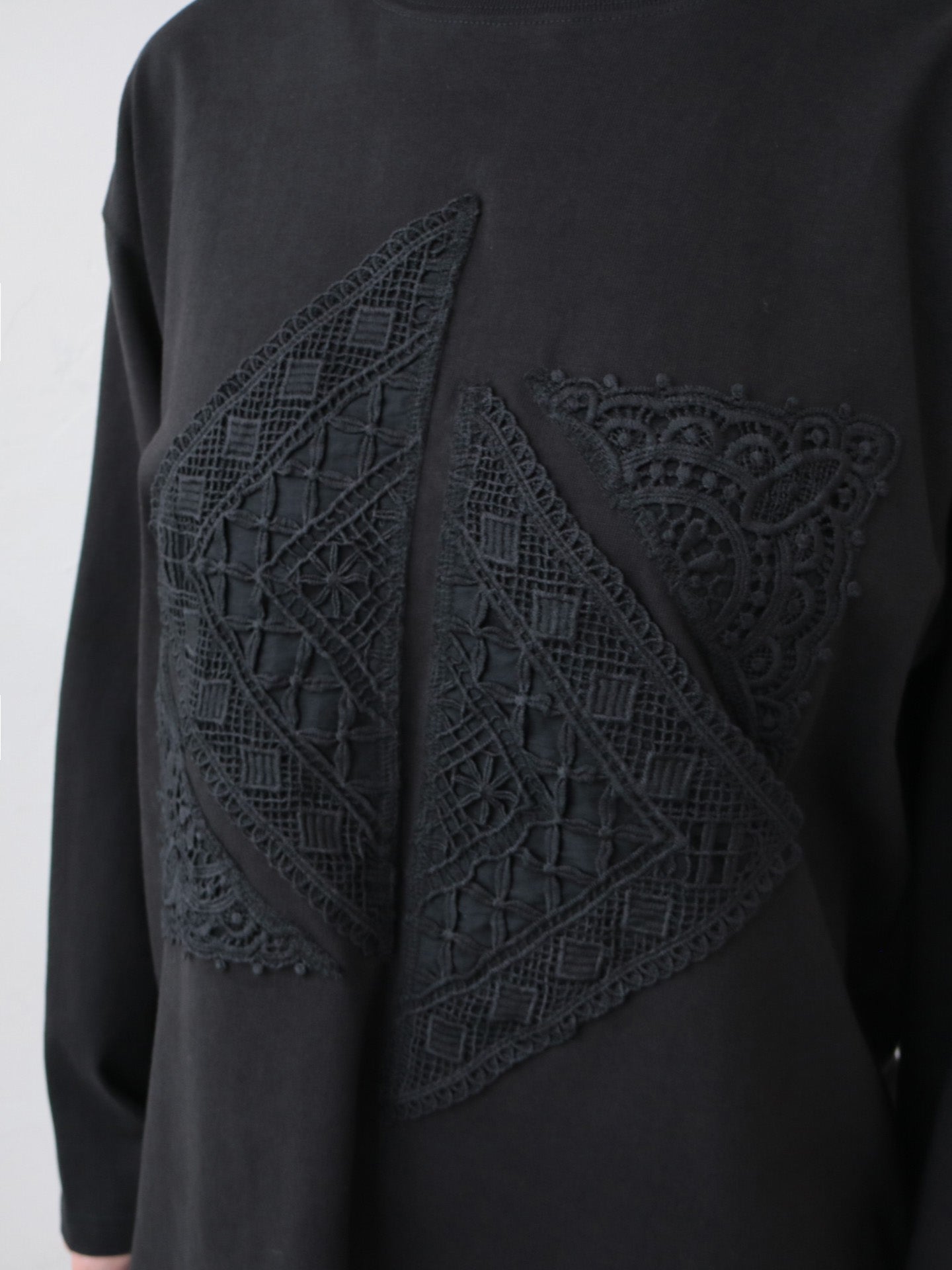 doux bleu　クロシェレース パッチワークプルオーバー　DB-2611-028