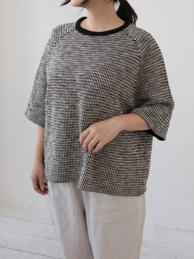 YARRA　柄編みニットプルオーバー　YR-1612-208