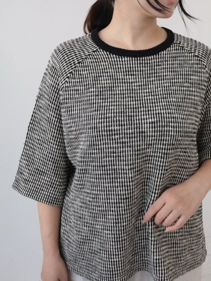 YARRA　柄編みニットプルオーバー　YR-1612-208