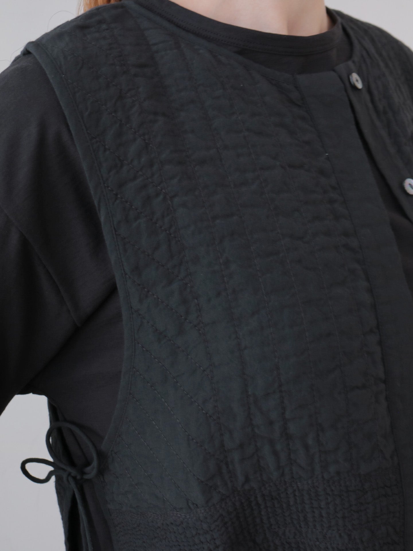 doux bleu　Boutis Stitch ショートベスト　DB-2618-033