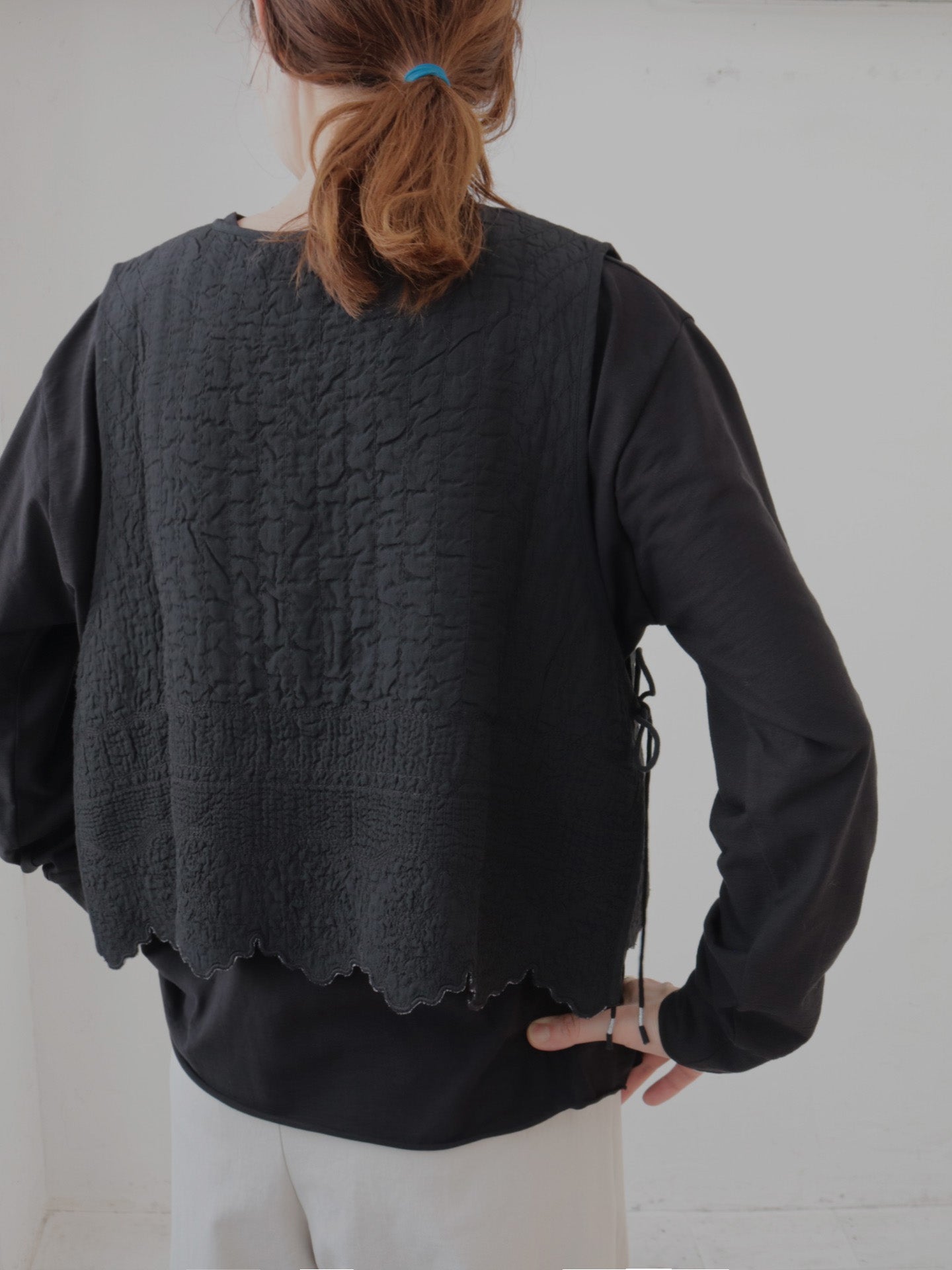 doux bleu Boutis Stitch ショートベスト DB-2618-033