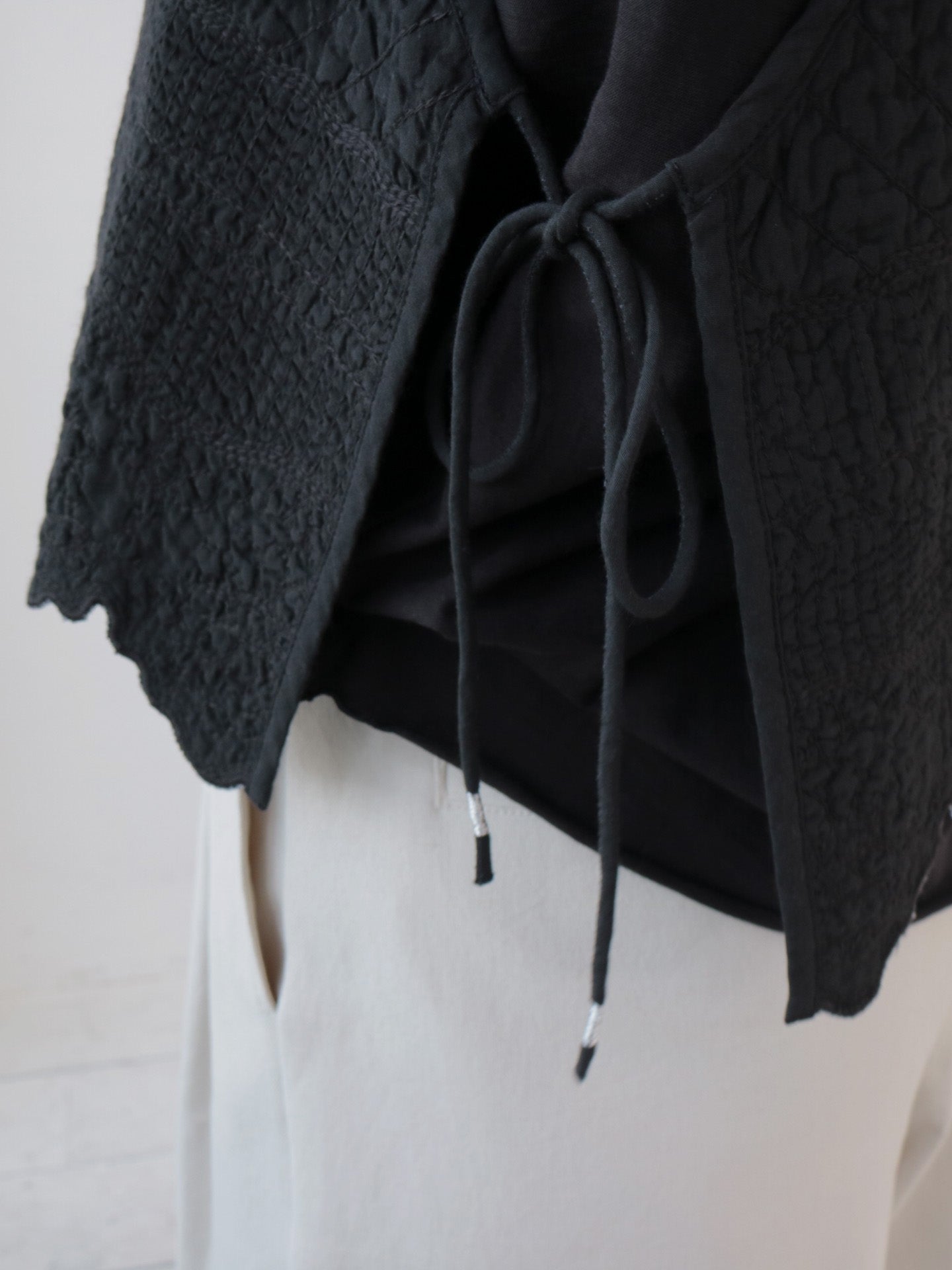 doux bleu　Boutis Stitch ショートベスト　DB-2618-033