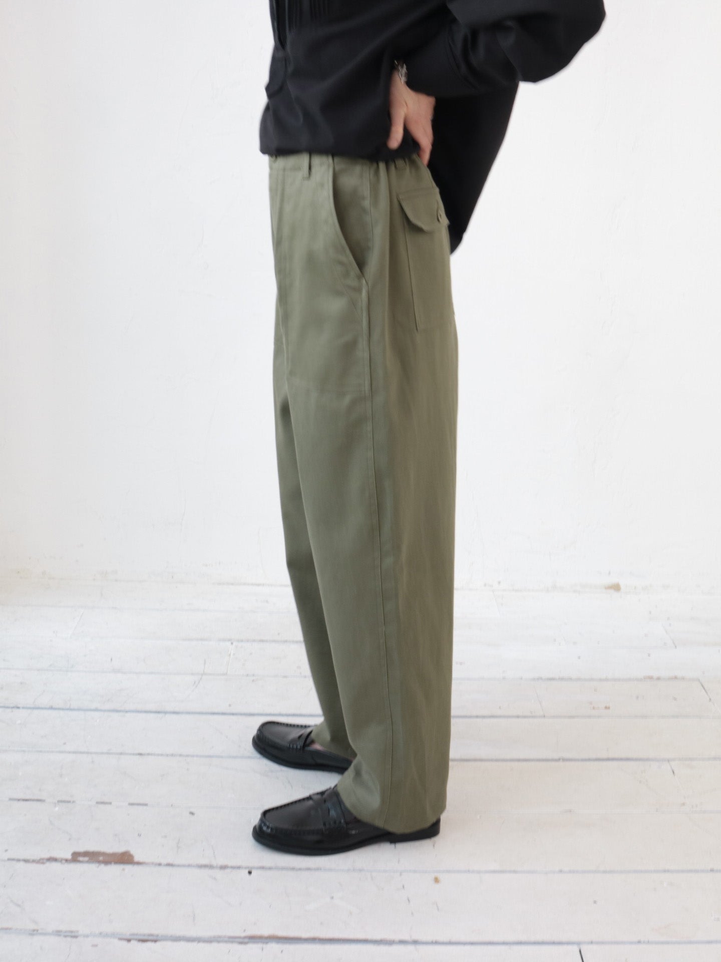 doux bleu　C/Rツイル ベイカーパンツ　DB-2615-025