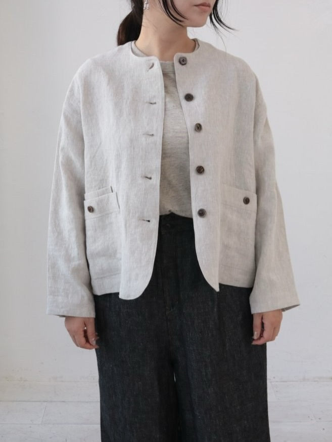 YARRA　リネンノーカラージャケット　YR-1617-228