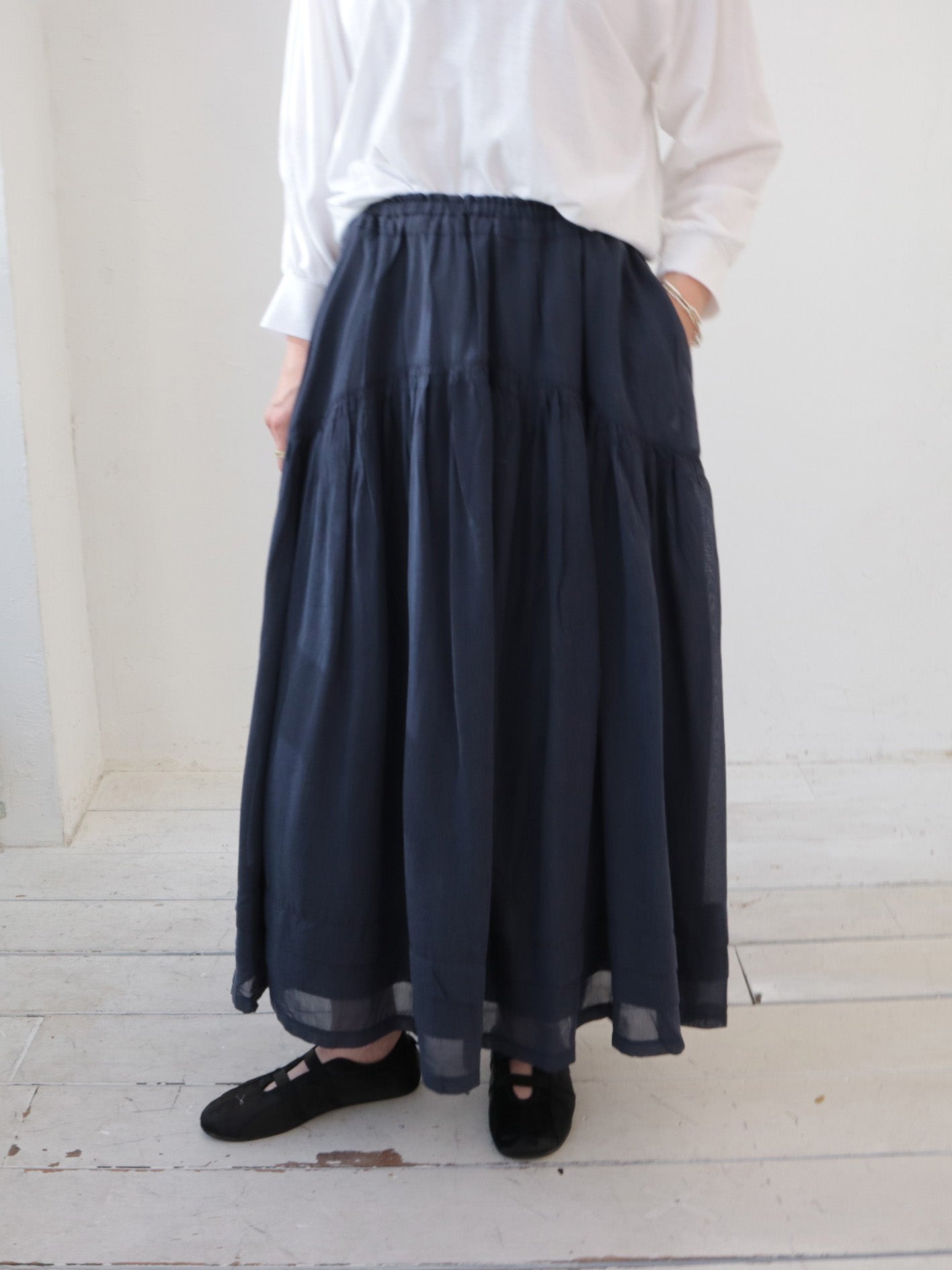 doux bleu　スシボイル タックギャザースカート　DB-2616-036