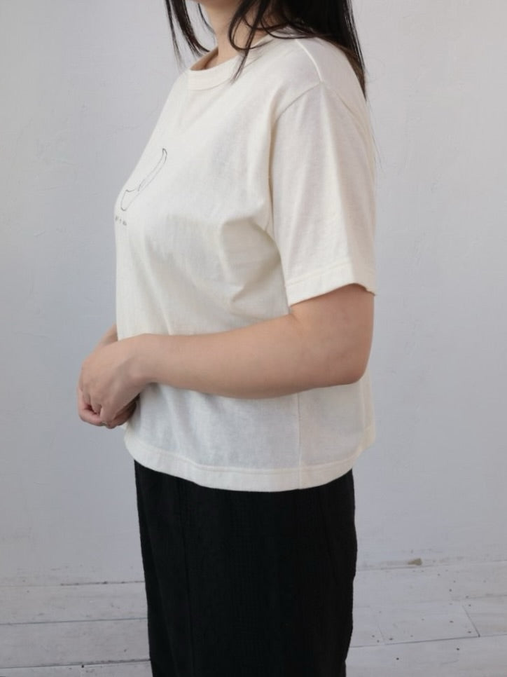 YARRA　MOONシシュウTシャツ　YR-1621-253