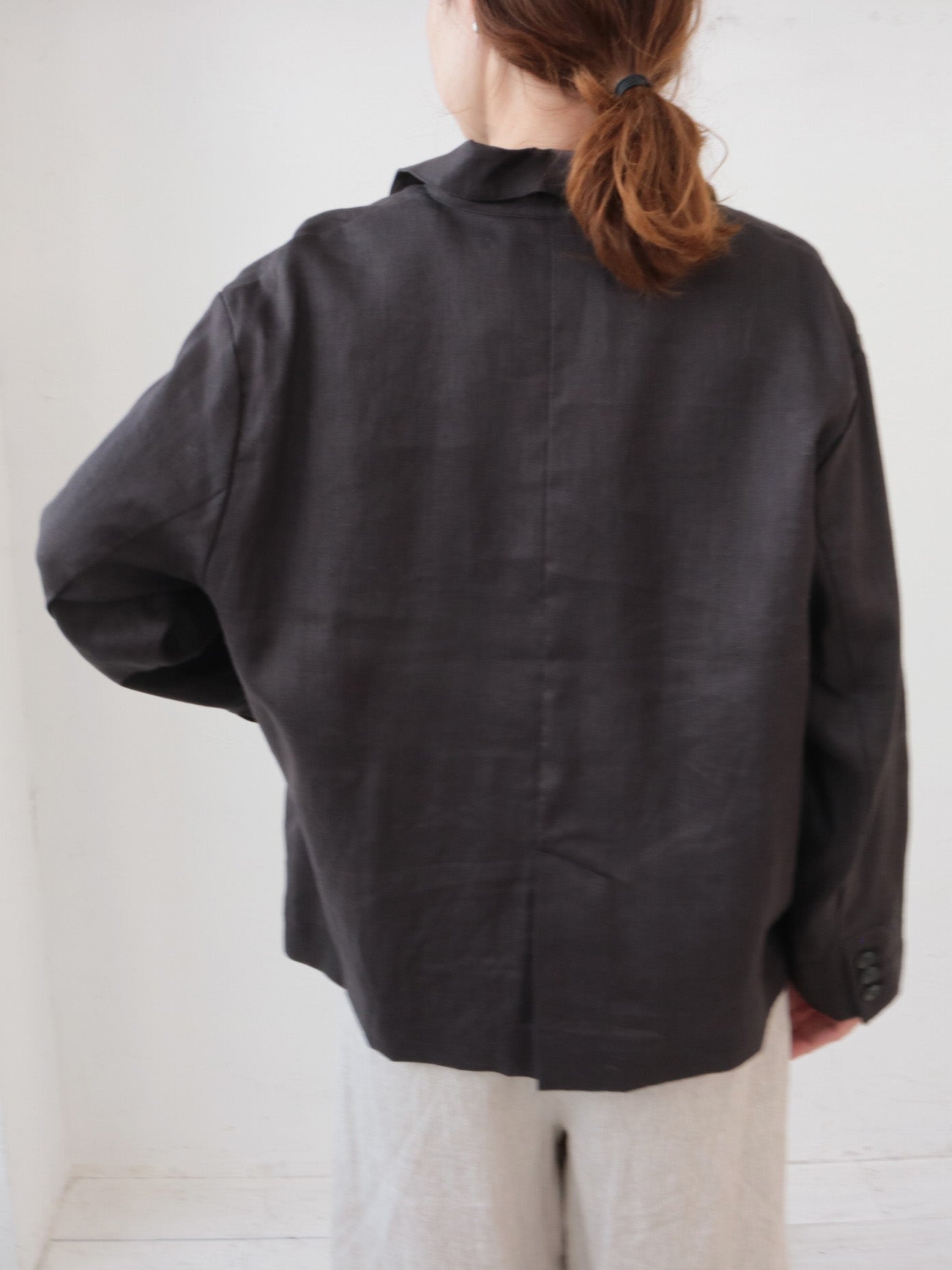 doux bleu　リネンワイドジャケット　DB-2617-027