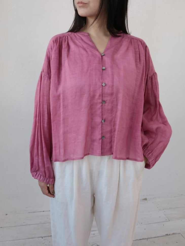 YARRA　シアーリネンスキッパーブラウス　YR-1623-284