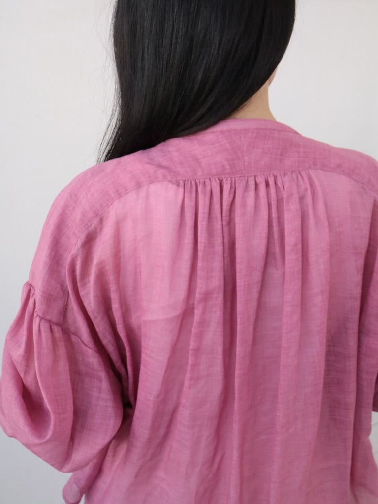 YARRA　シアーリネンスキッパーブラウス　YR-1623-284