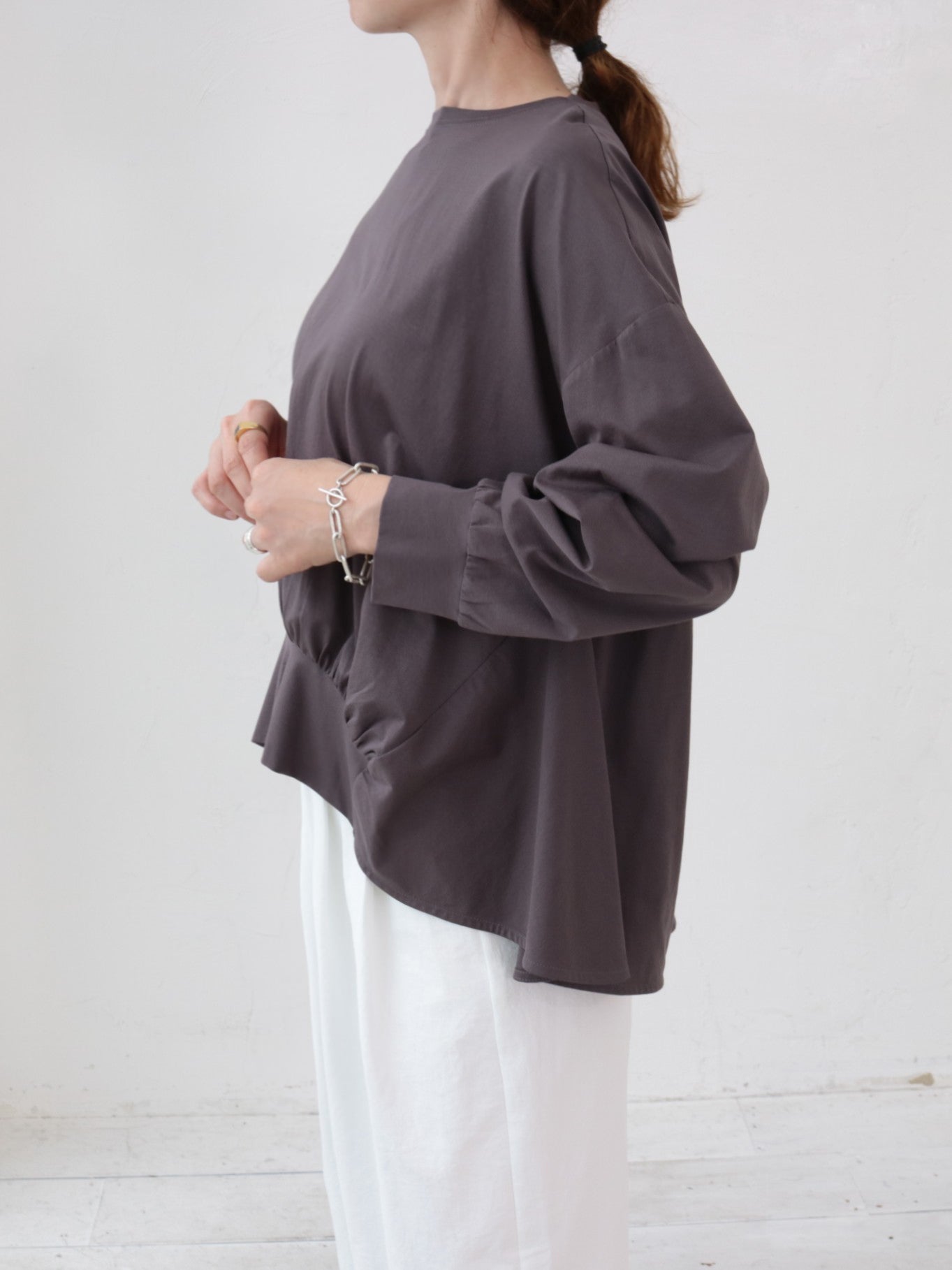 doux bleu　シルケットコットン ボックスプルオーバー　DB-2611-014