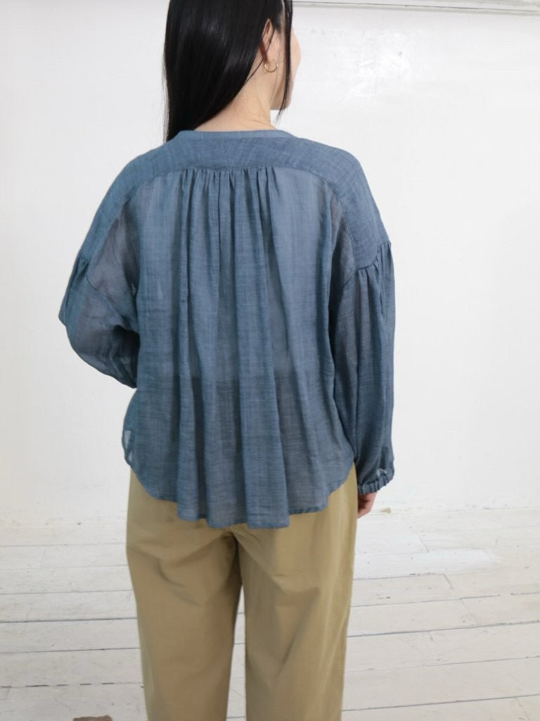 YARRA　シアーリネンスキッパーブラウス　YR-1623-284