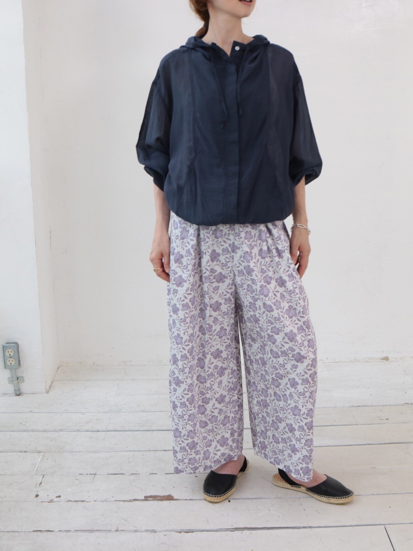 doux bleu　フラワーモダンプリント サロペット　DB-2615-023
