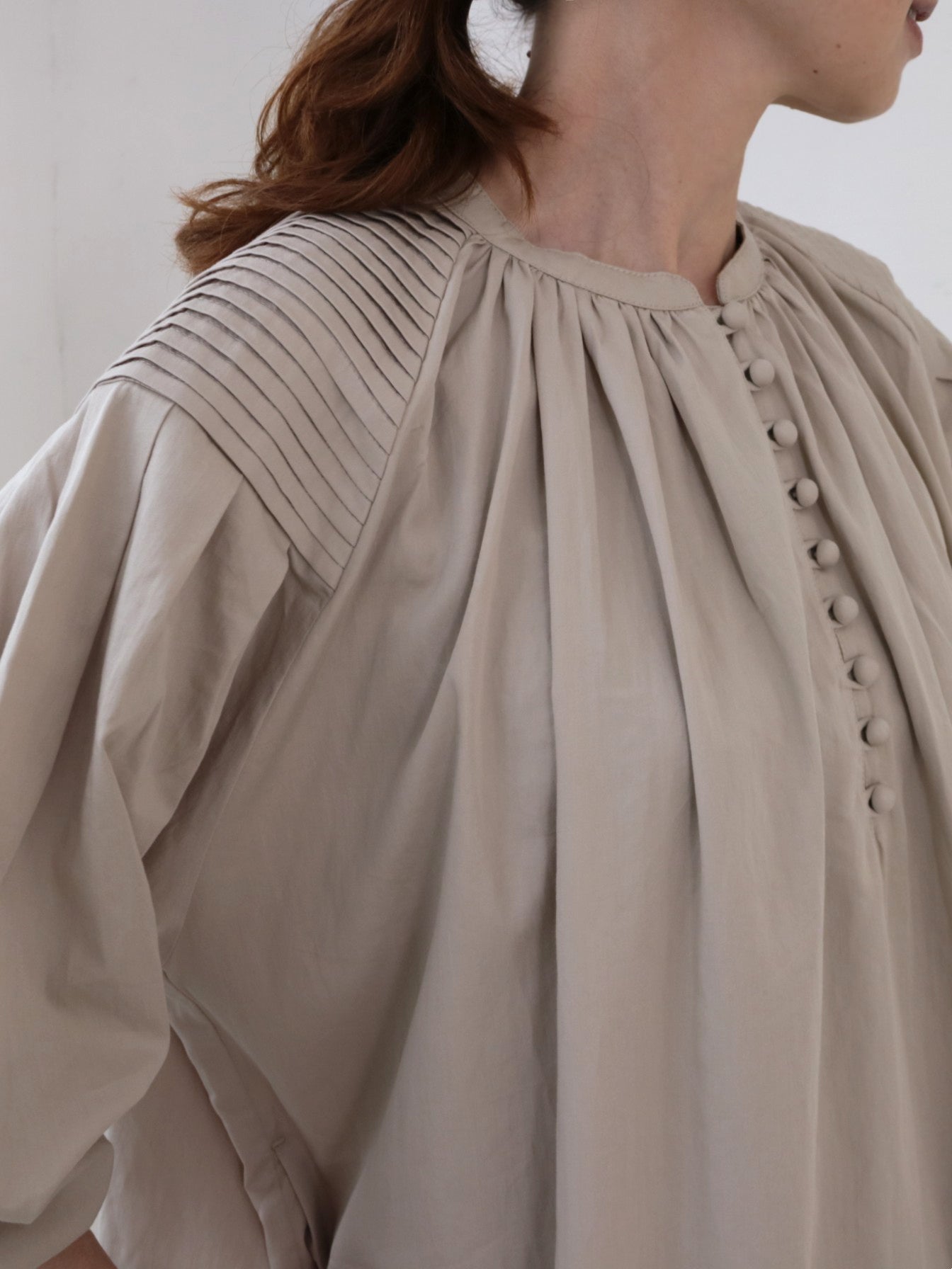 doux bleu　ショルダーピンタック ワンピース　DB-2544-030