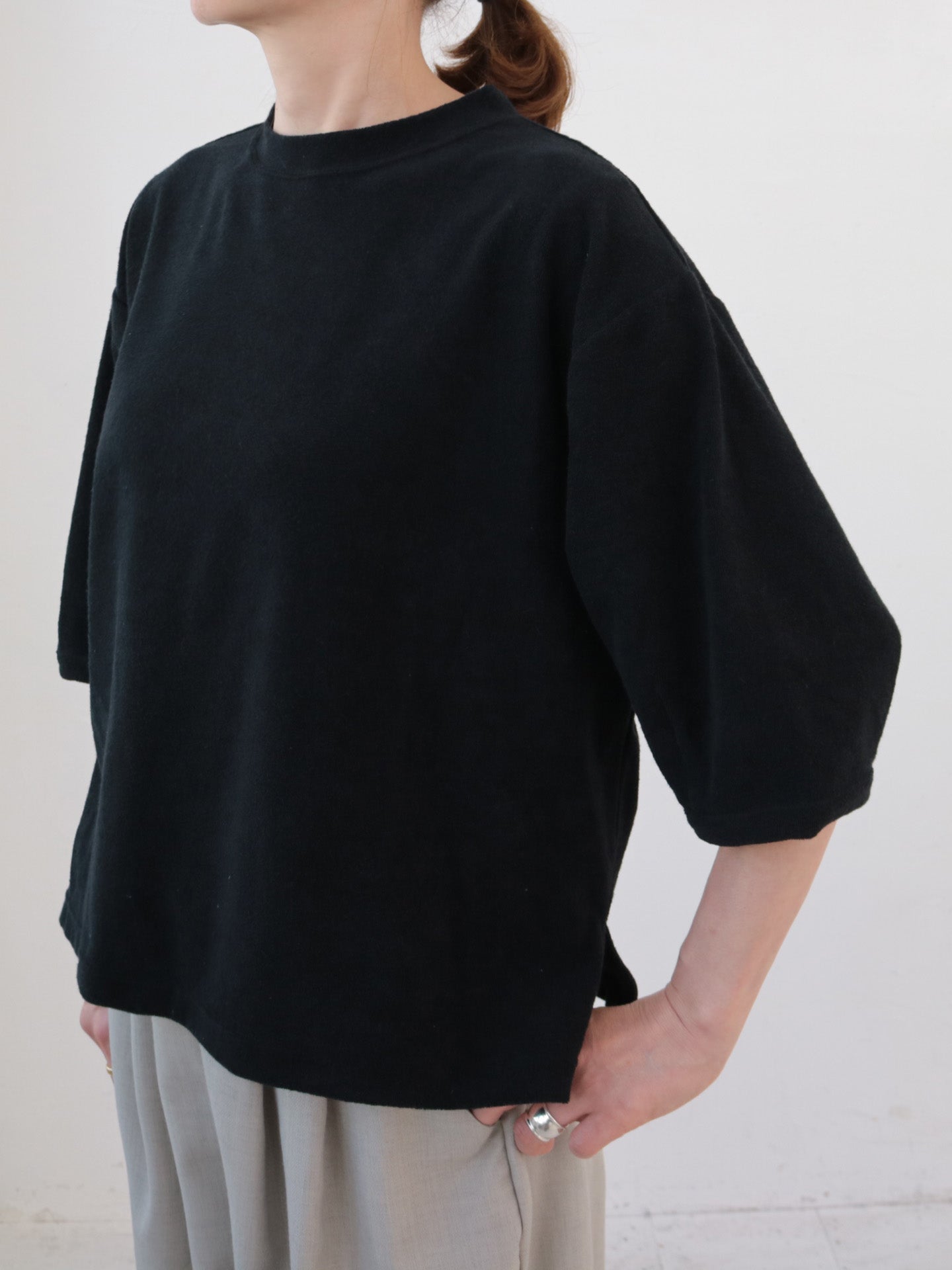 doux bleu　パイル ハーフスリーブプルオーバー　DB-2531-085