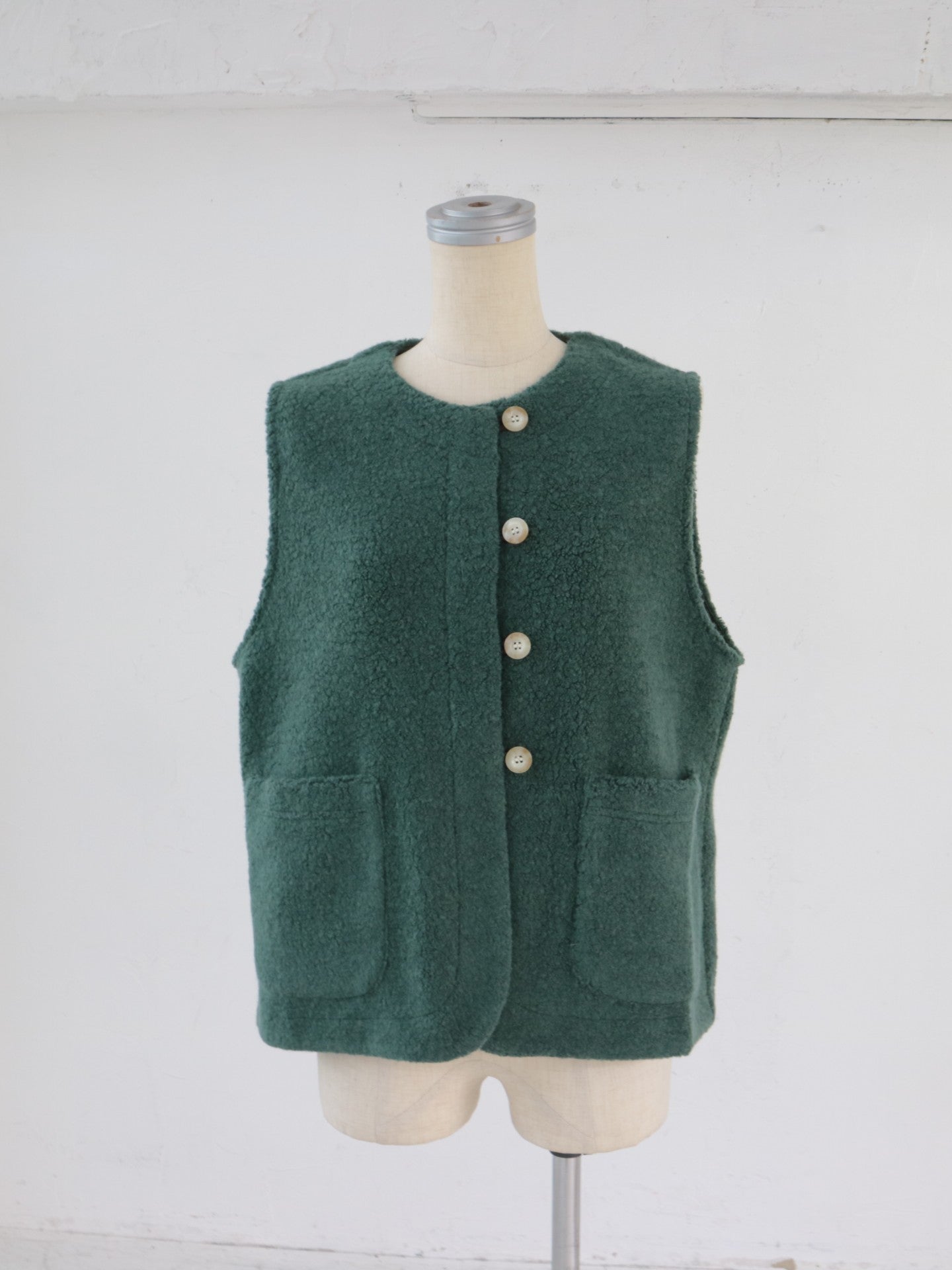 YARRA　ウールリッチパイルループベスト　YR-1558-255