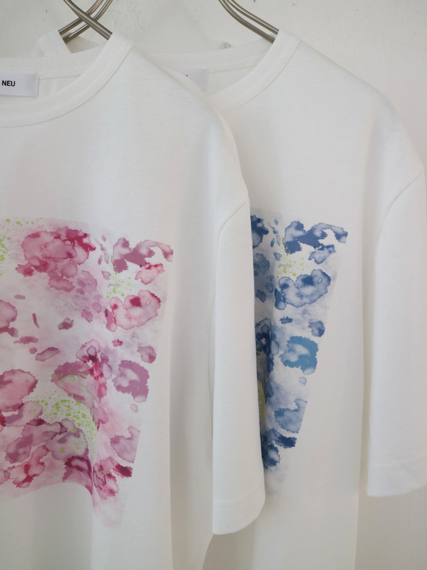 YARRA NEU　PAINTINGプリントTシャツ　NU-5621-437