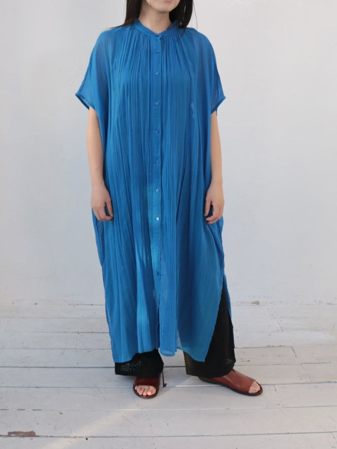 YARRA　INDIAシアーノースリーブワンピース　YR-1624-304
