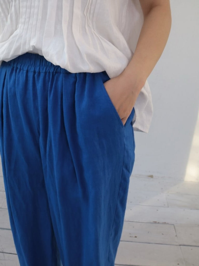 YARRA　リネン8分丈パンツ　YR-1633-315