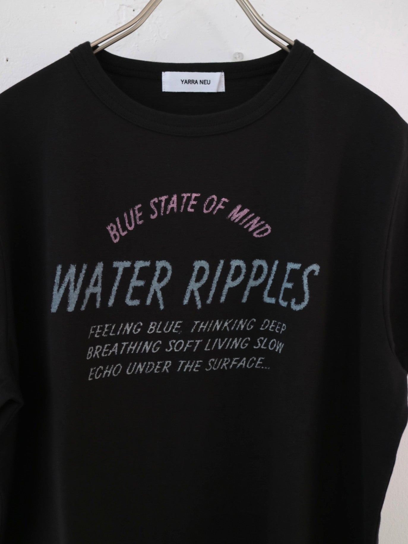YARRA NEU　WATER RIPPLEロゴプリントTシャツ　NU-5621-433