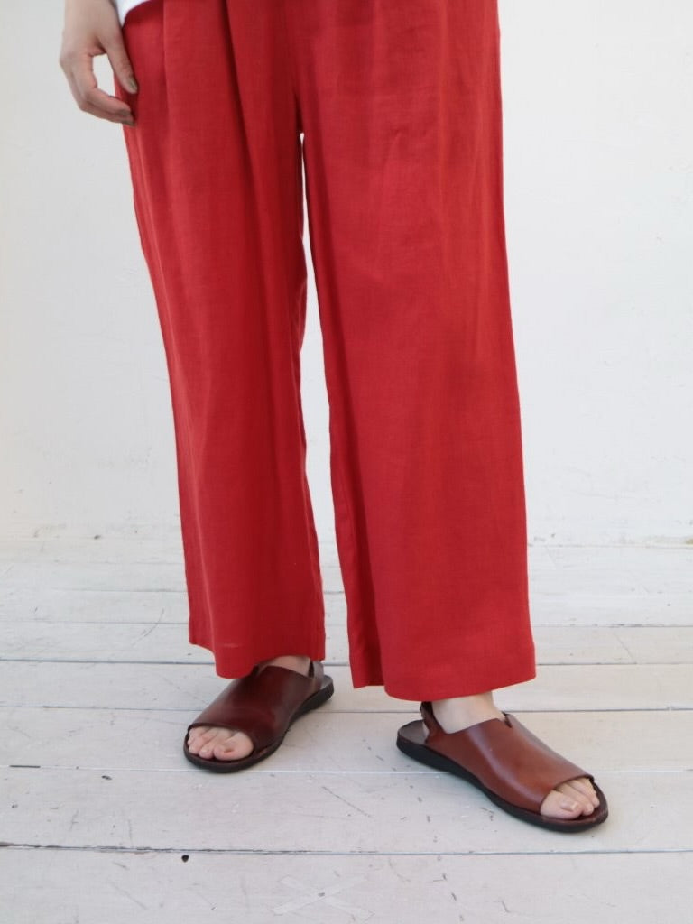 YARRA　リネン8分丈パンツ　YR-1633-315