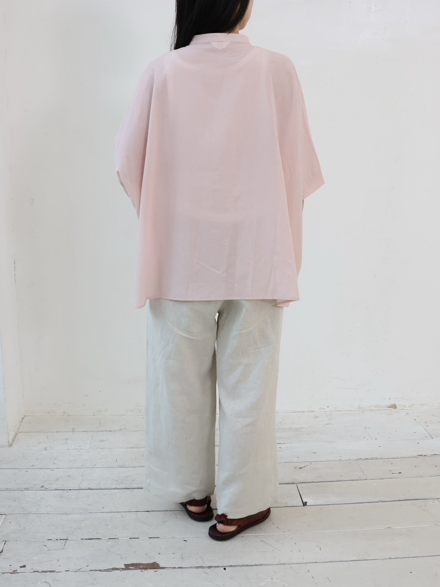 YARRA　リネン8分丈パンツ　YR-1633-315