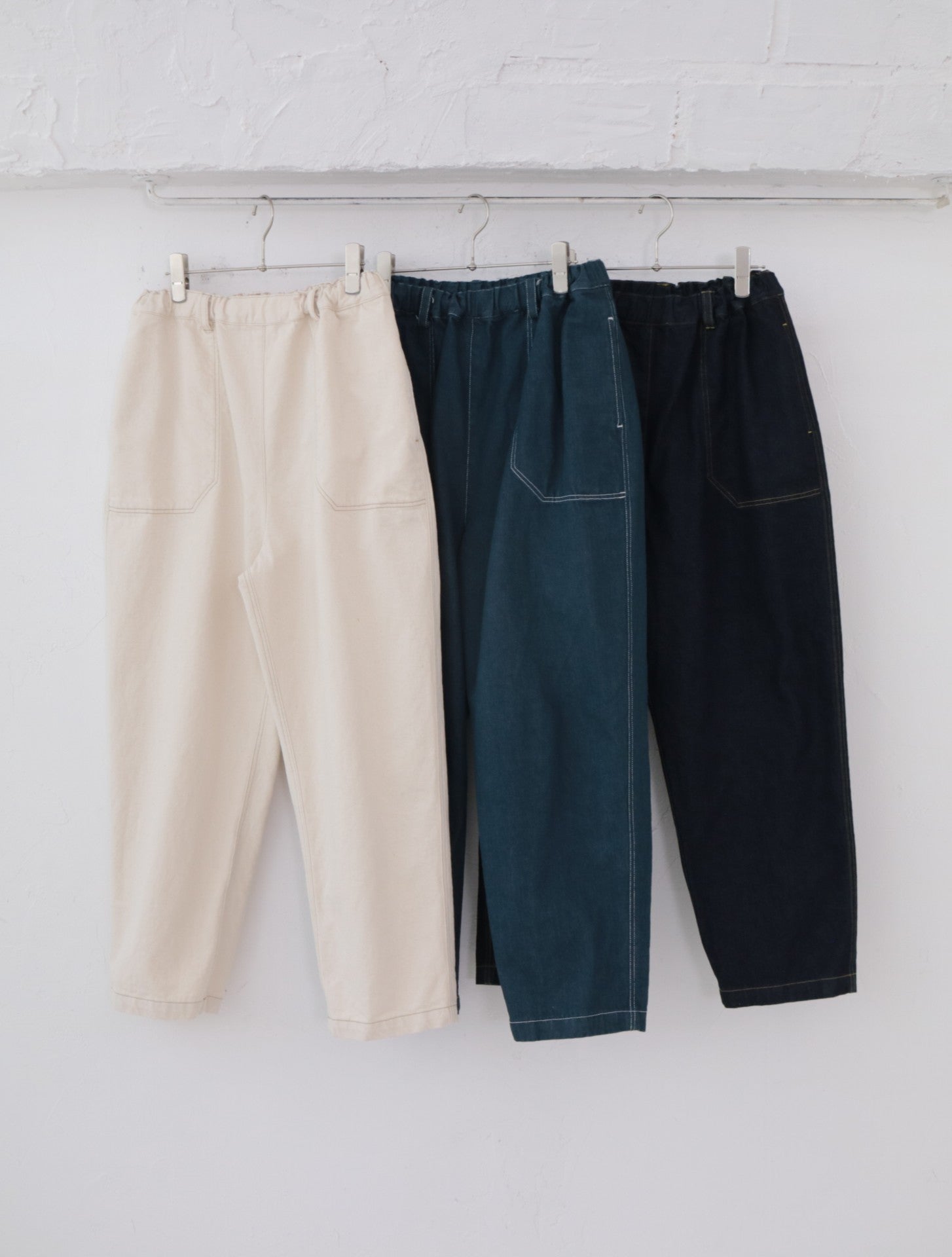 YARRA NEU　12OZムラ糸デニムイージーパンツ　NU-5545-412