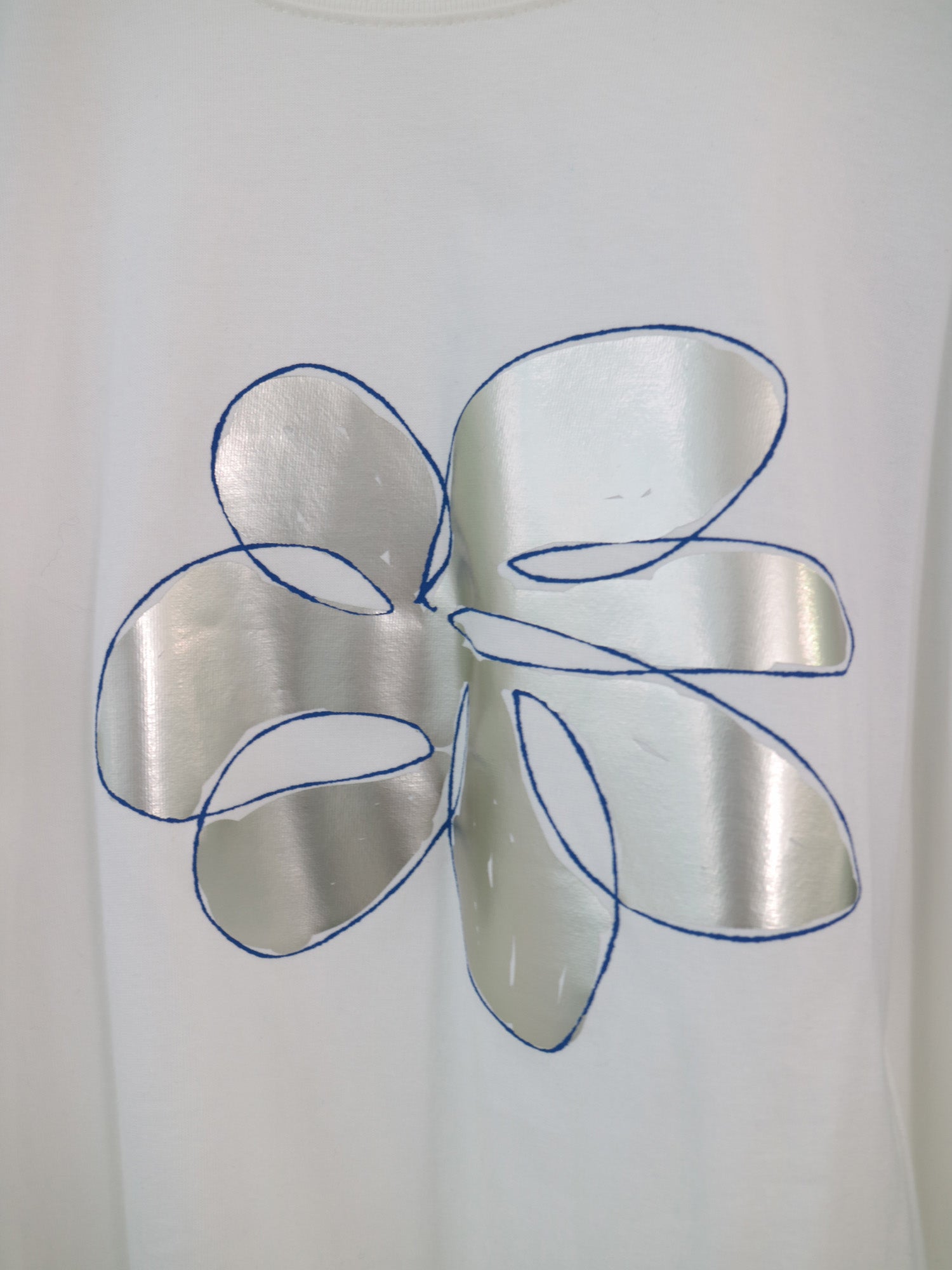 YARRA　フラワー箔Tシャツ　YR-1621-254