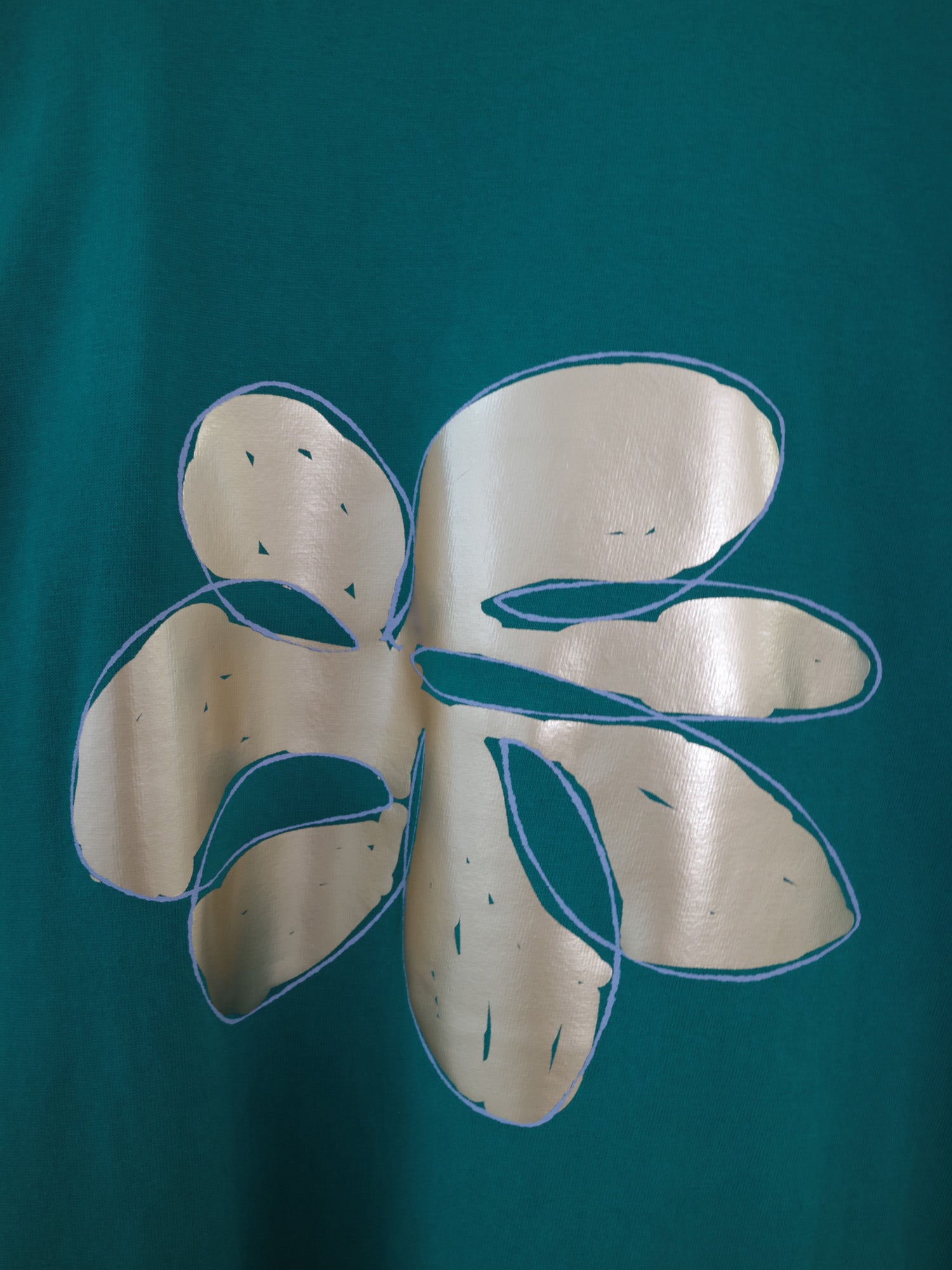 YARRA　フラワー箔Tシャツ　YR-1621-254