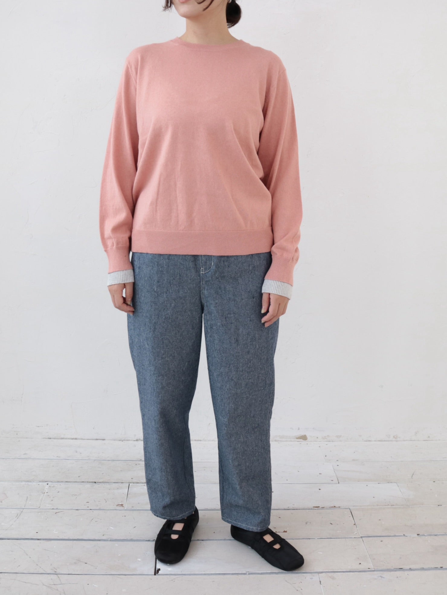 YARRA コットンカシミヤニットプルオーバー YR-1512-208
