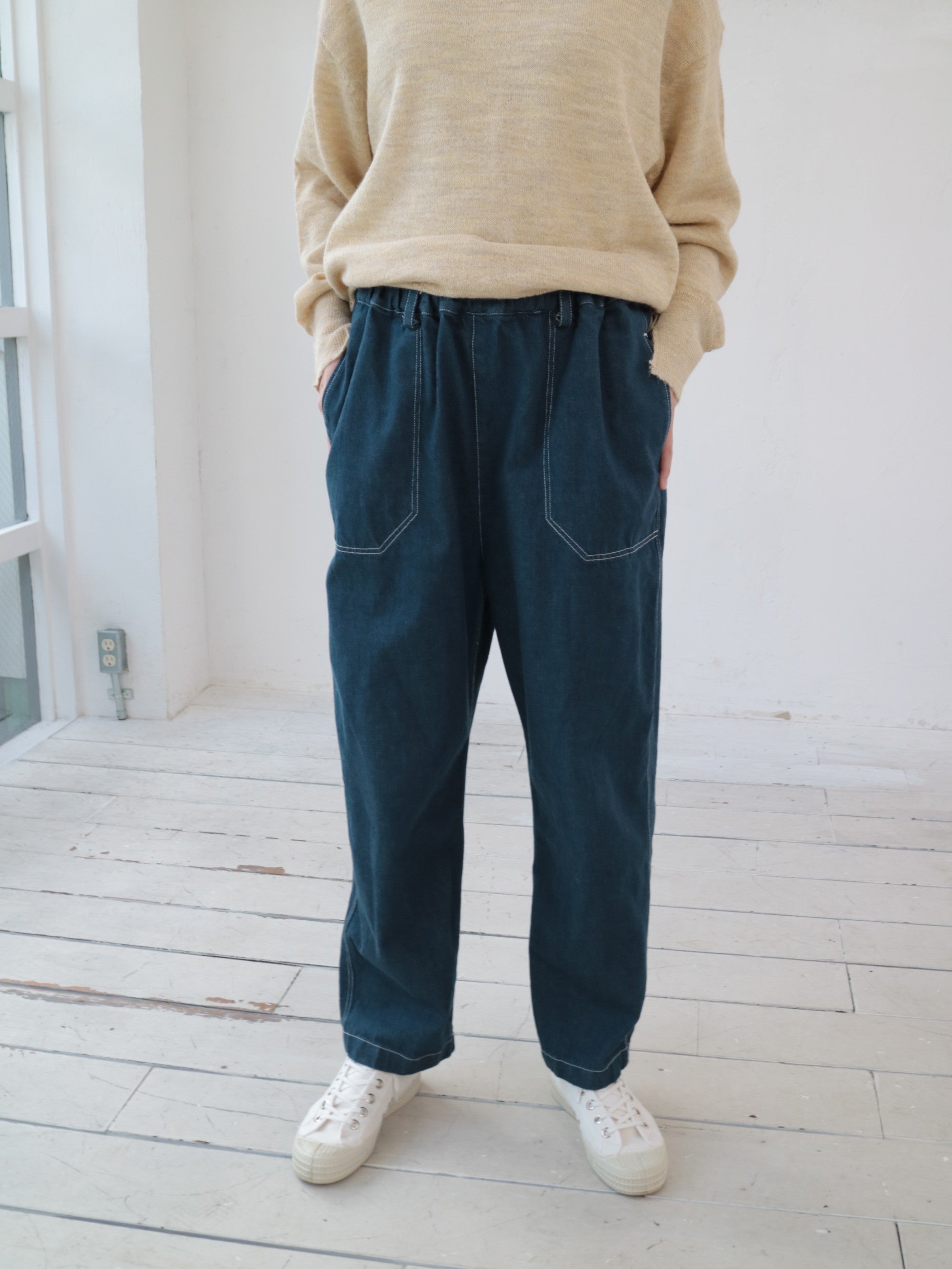 YARRA NEU　12OZムラ糸デニムイージーパンツ　NU-5545-412