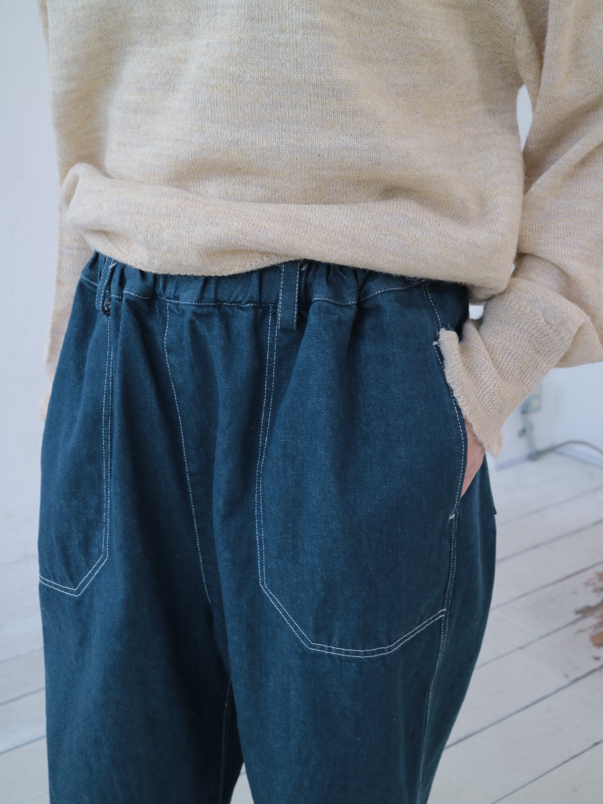 YARRA NEU　12OZムラ糸デニムイージーパンツ　NU-5545-412