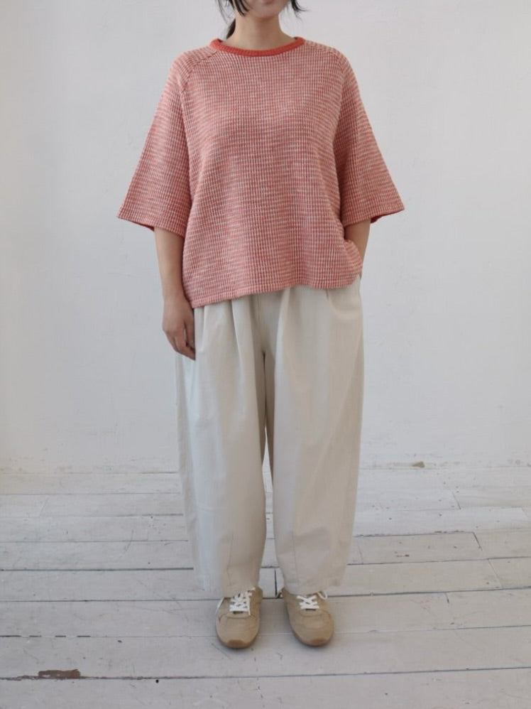 YARRA　柄編みニットプルオーバー　YR-1612-208