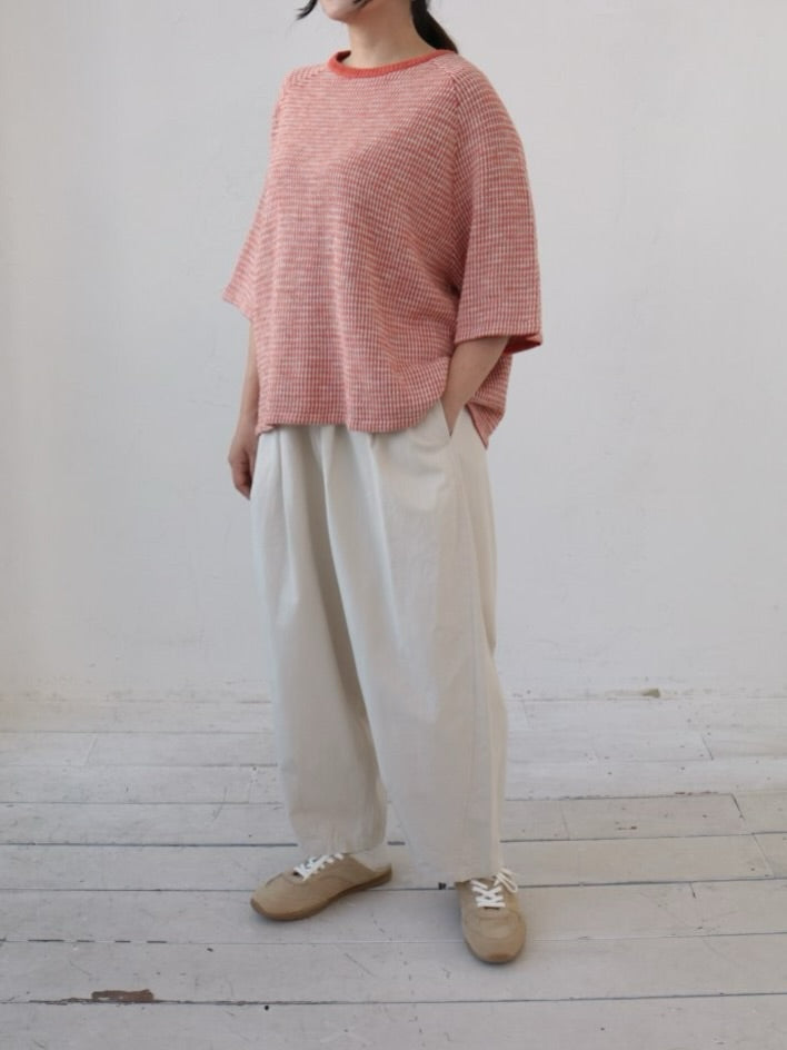 YARRA　柄編みニットプルオーバー　YR-1612-208