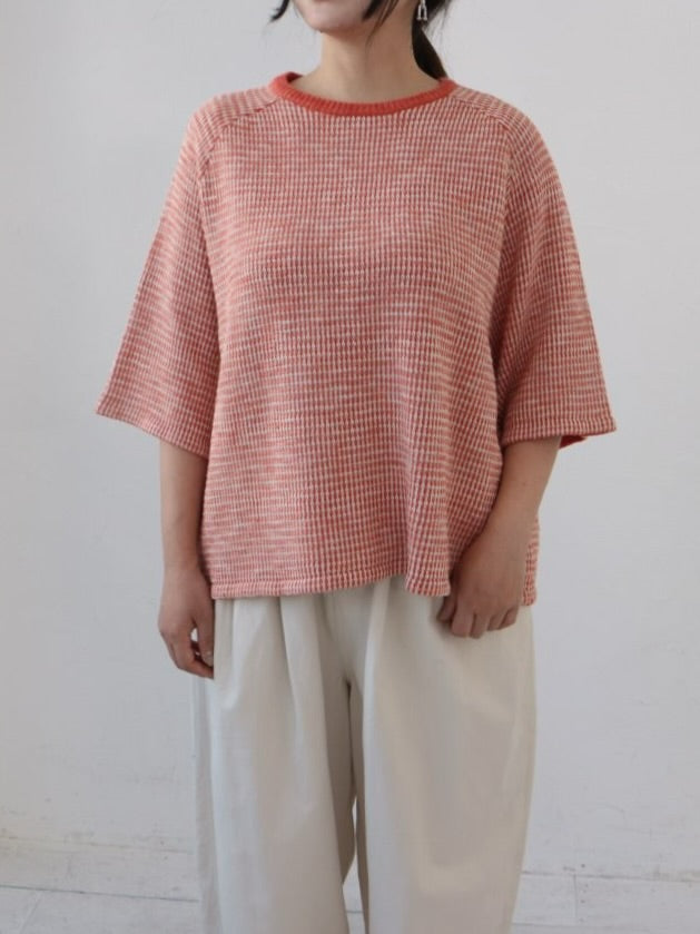 YARRA　柄編みニットプルオーバー　YR-1612-208