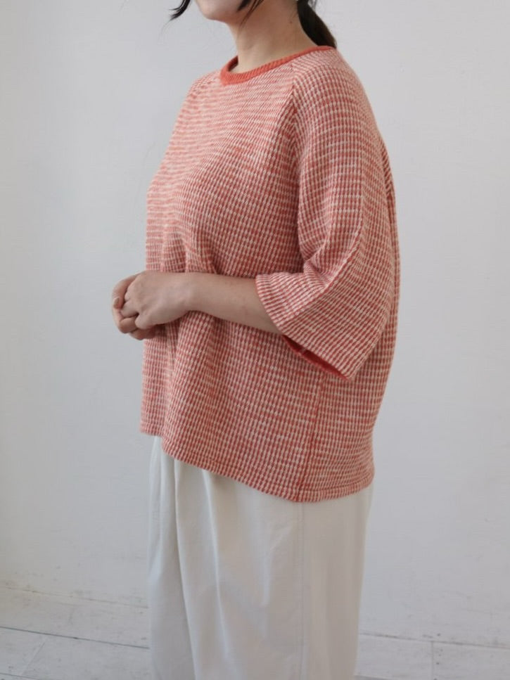 YARRA　柄編みニットプルオーバー　YR-1612-208