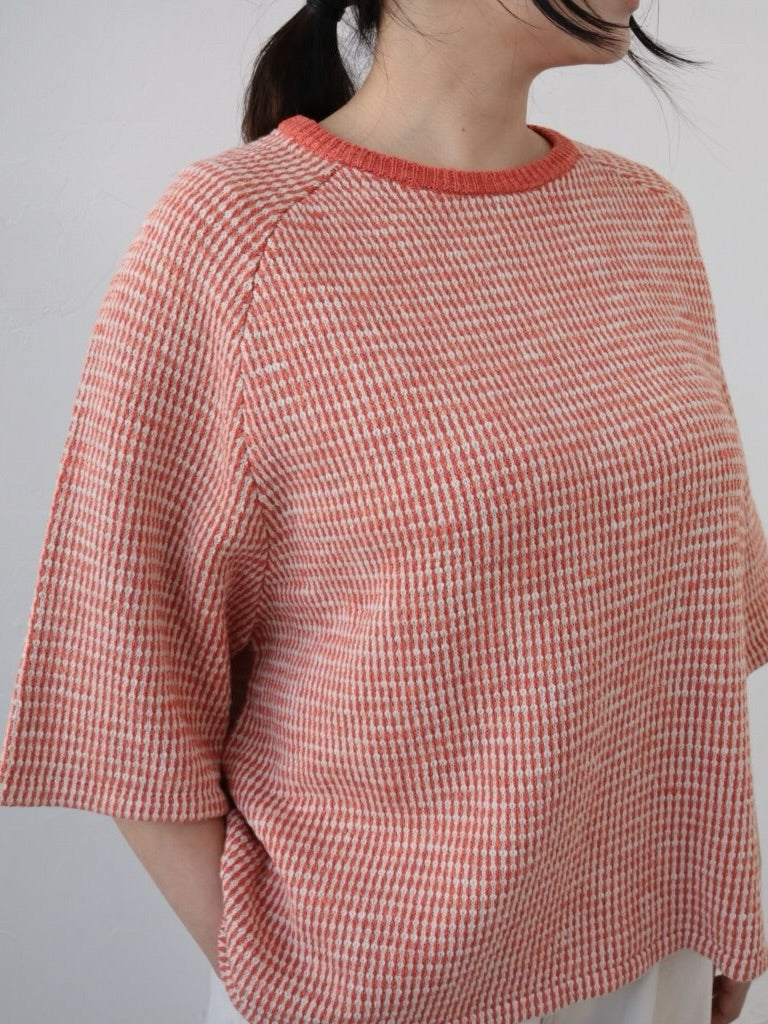 YARRA　柄編みニットプルオーバー　YR-1612-208