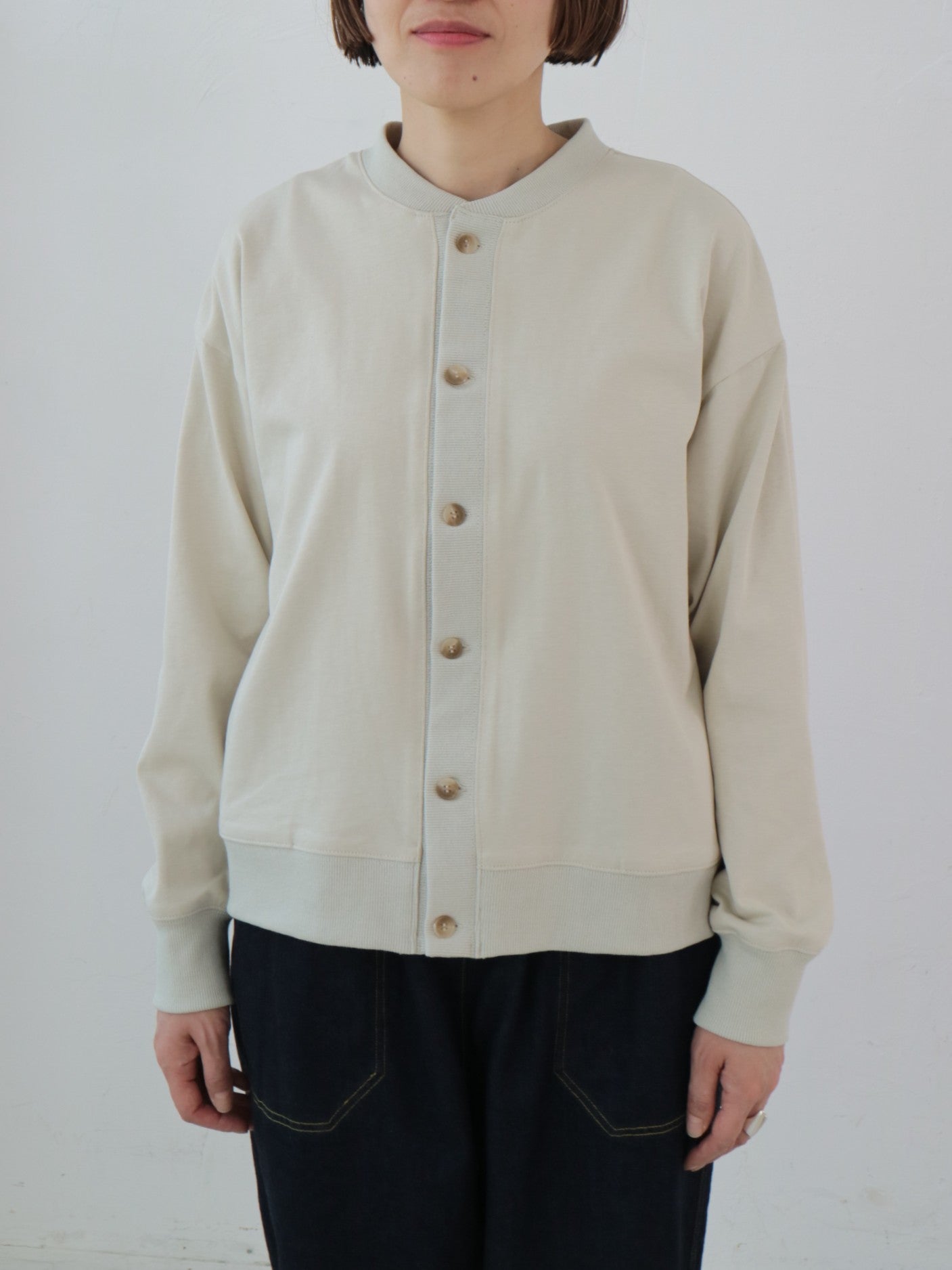 YARRA NEU　コットンカットジャケットカーディガン　NU-5541-404
