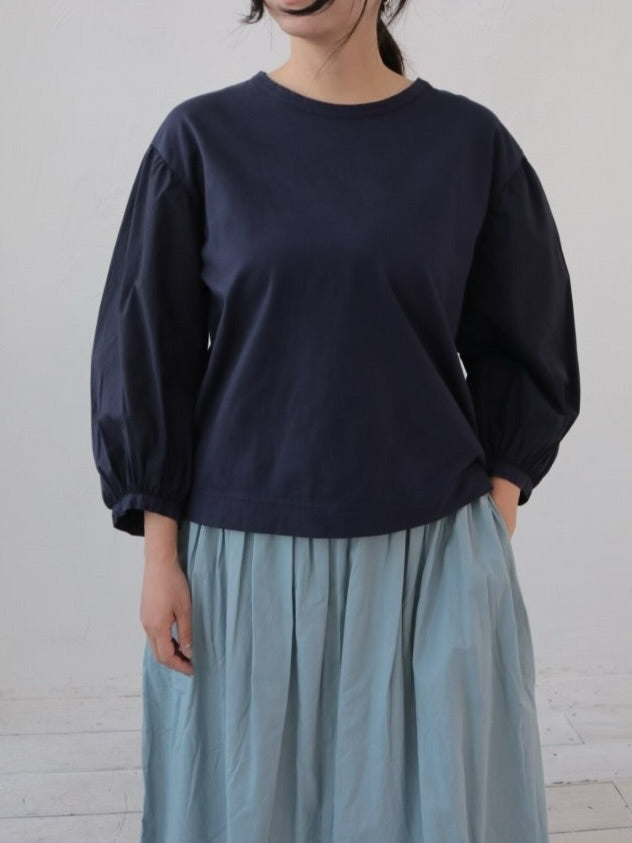 YARRA　布帛コンビ袖ボリュームプルオーバー　YR-1611-237