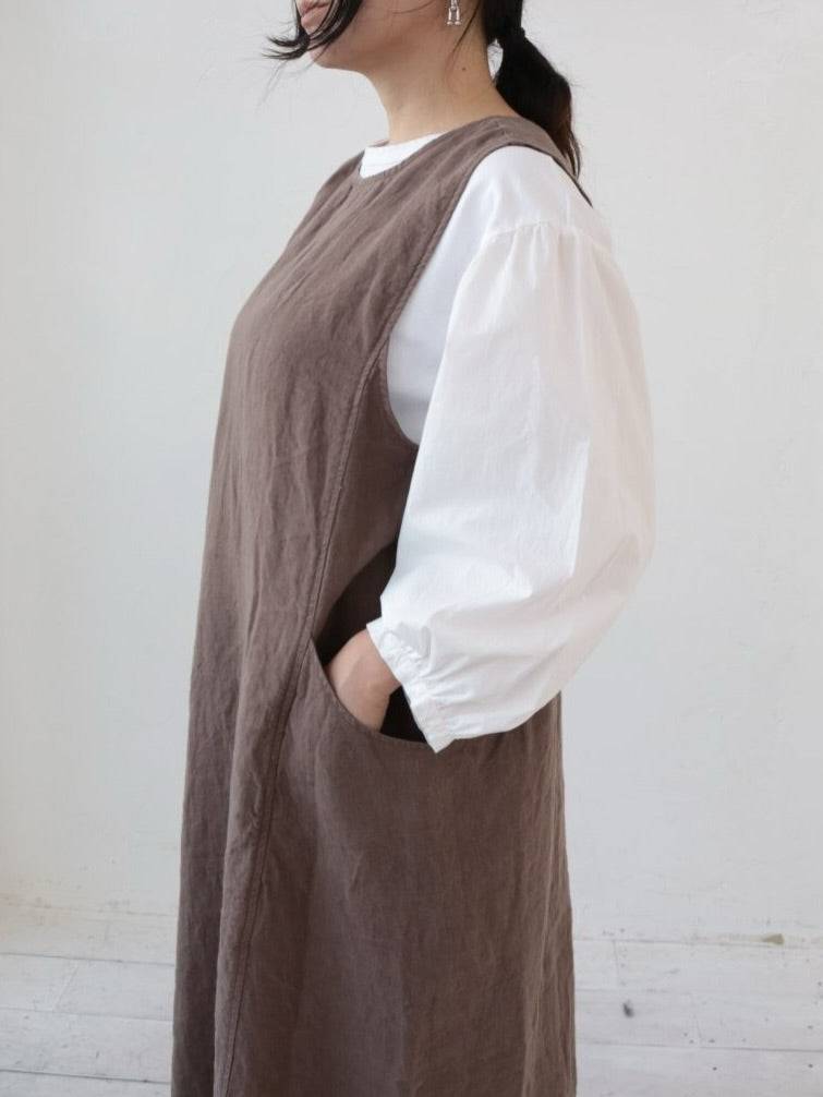 YARRA　２WAYリネンデザインジャンパースカート　YR-1614-214