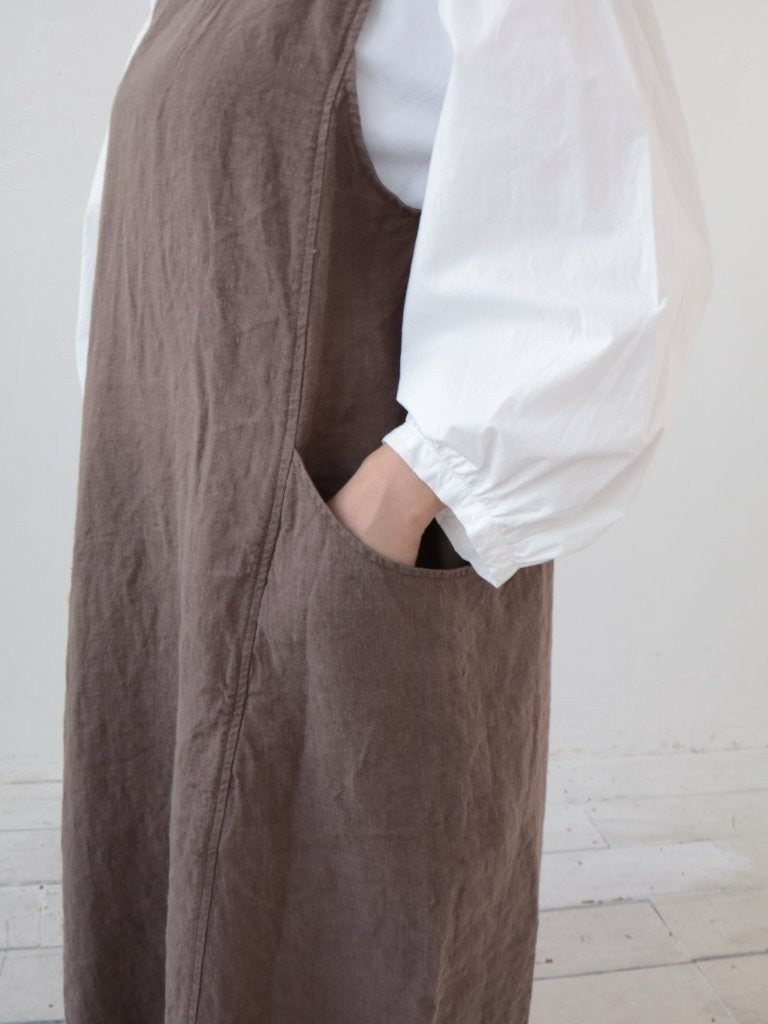 YARRA　２WAYリネンデザインジャンパースカート　YR-1614-214