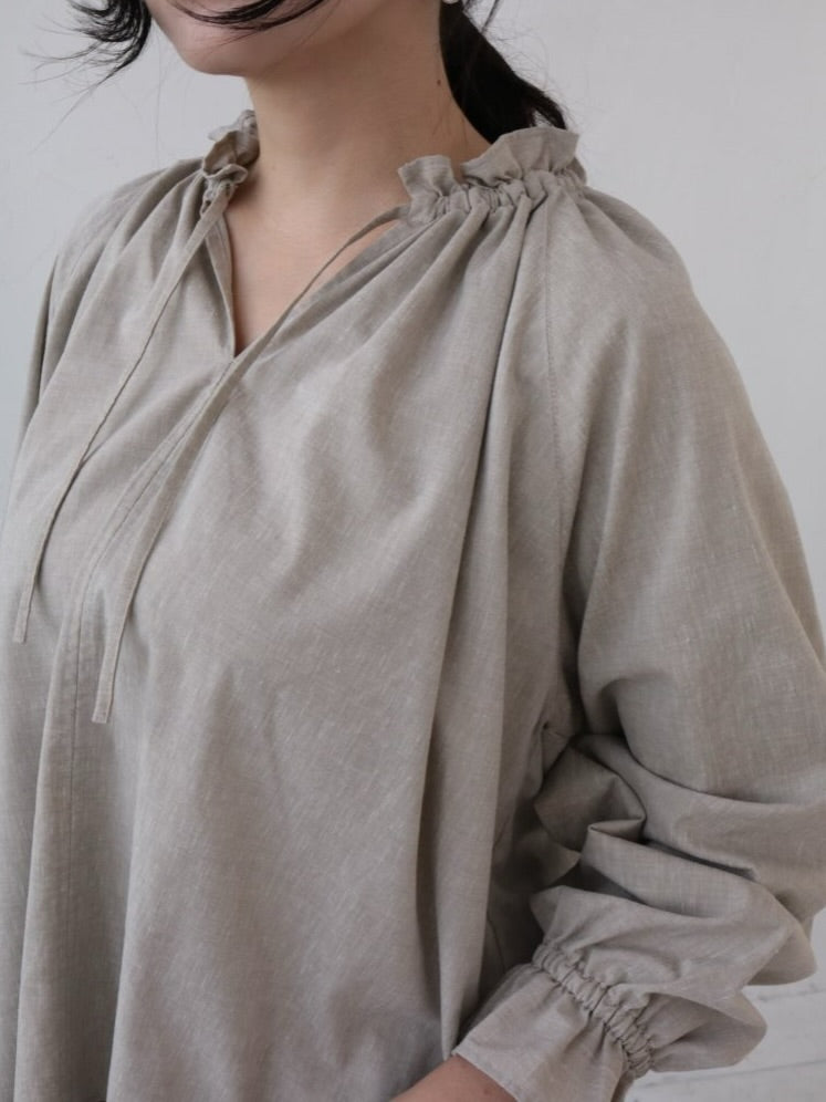 YARRA　ミニフリルスキッパーブラウス　YR-1613-212