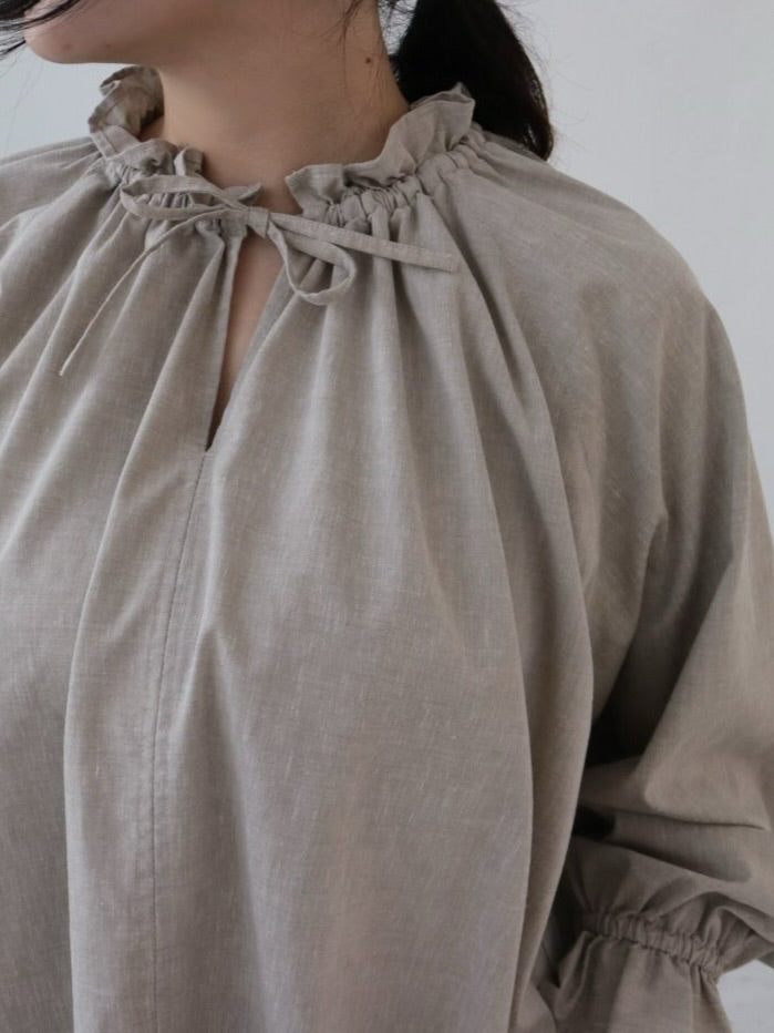 YARRA　ミニフリルスキッパーブラウス　YR-1613-212