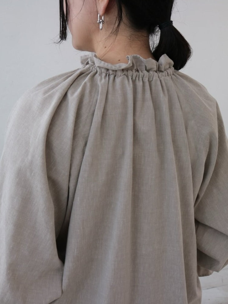 YARRA　ミニフリルスキッパーブラウス　YR-1613-212