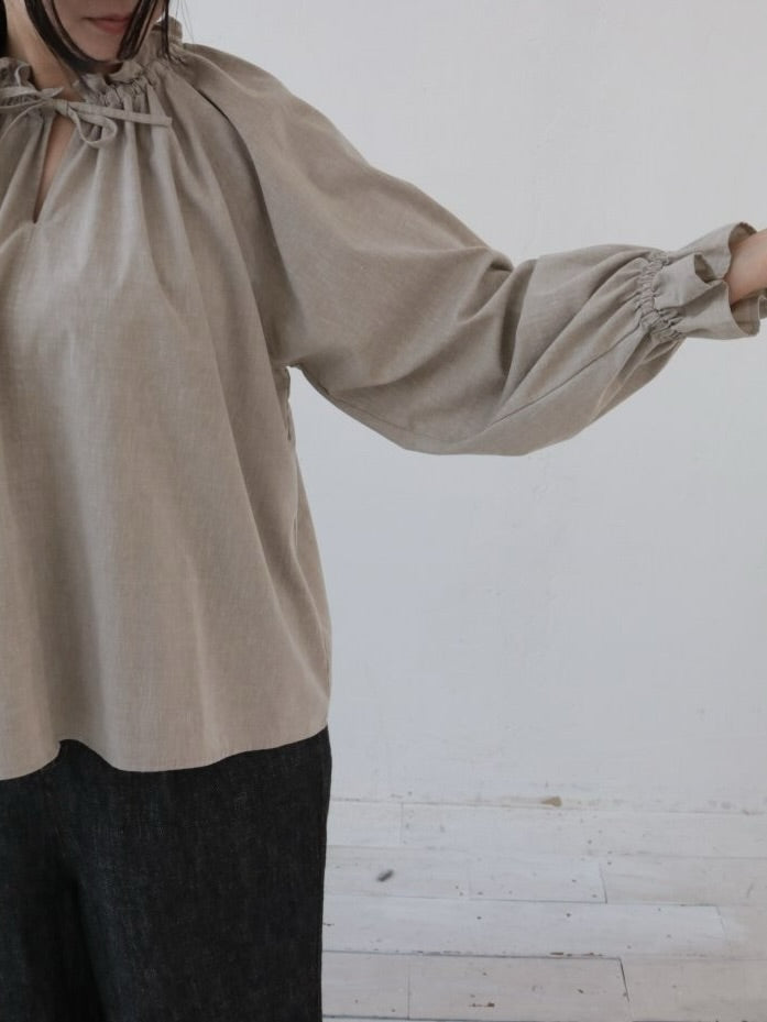 YARRA　ミニフリルスキッパーブラウス　YR-1613-212