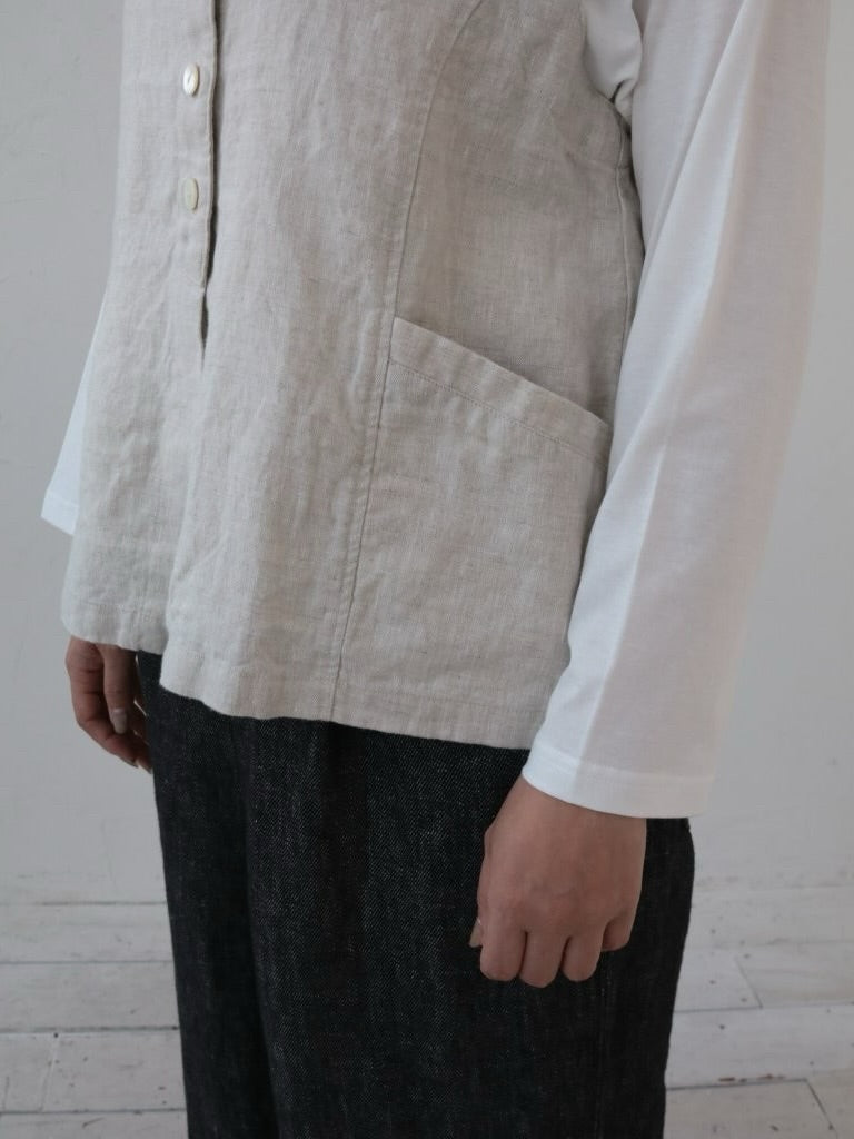 YARRA　リネンセグメントベスト　YR-1618-235